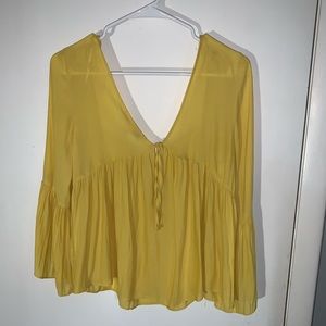 Yellow Blouse Top